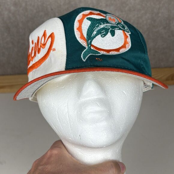 Vintage Miami Dolphins SnapBack Hat Cap Mens NFL Pro Line Football Logo 7 Script - Picture 7 of 13